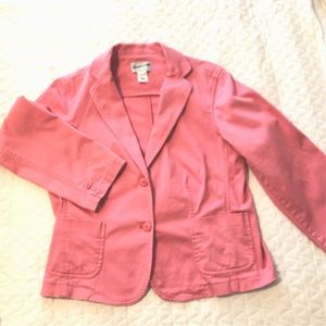 Pendleton Pink Cotton Blazer Size Large